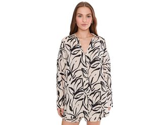 L*Space Rio Tunic Womens Clothing Heavy Petal : MD/LG, Cotton/Viscose