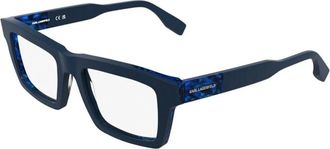 Karl Lagerfeld Kl 6218 Optisch Montuur - Heren - Brillen - Blauw - 57 MM - Accessoires