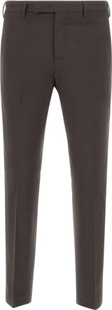 Pantaloni Torino Pantaloni in lana con pieghe - Marrone