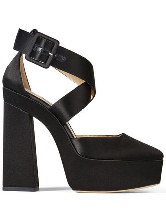 Jimmy Choo London Gian 140mm platform pumps - Black