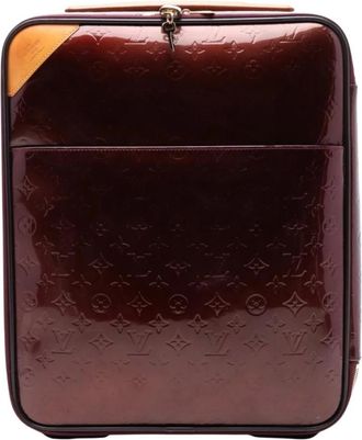 Louis Vuitton Pre-owned Weekend Bags, female, Red, Size: ONE SIZE Pre-owned Rolling Carry-On Suitcase
