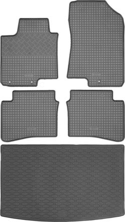 OEM Juego De Alfombrillas De Goma Para Coche Y Alfombrilla Para Maletero Para Hyundai I20 Ii Hatchback (febrero De 2014 - Julio De 2020)