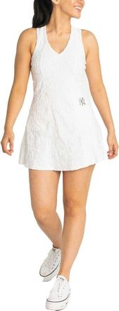Lusso Womens Lusso White New York Yankees Tess Cheetah V-Neck Racerback Dress at Nordstrom, Size Xx-Large