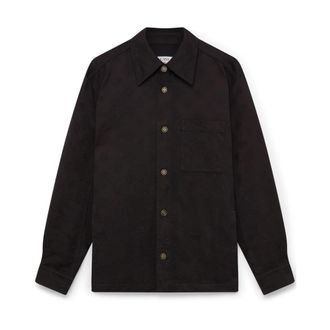 Casablanca Denim Monogram Overshirt - Heren - Casual Overhemden - Zwart - M - Denim - Overhemden