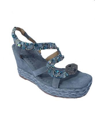 Alma En Pena Womens Zafiro Wedge Sandals In Jean