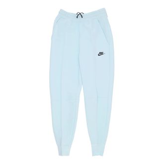Nike Tech Fleece Mid-Rise Jogger Broek - Dames - Trainingsbroeken - Blauw - S - Katoen - Fitness