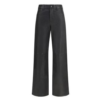7 For All Mankind Stovepipe Straight - Dames - Broeken - Zwart - Maat: W25 Leer
