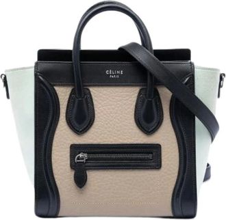 Celine Pre-owned Tote Bags, female, Multicolor, Size: ONE SIZE Pre-owned Nano Luggage Tote