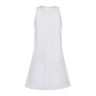 Courr&egrave;ges Heritage Poplin Dress - female - Courr&egrave;ges - Short Dresses - White - S - Dresses