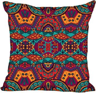 OEM Funda De Almohada De Algod&oacute;n Y Lino Con Cremallera Invisible, Con Un Famoso Estampado Floral Y Acabado Satinado Para La Decoraci&oacute;n Del Hogar