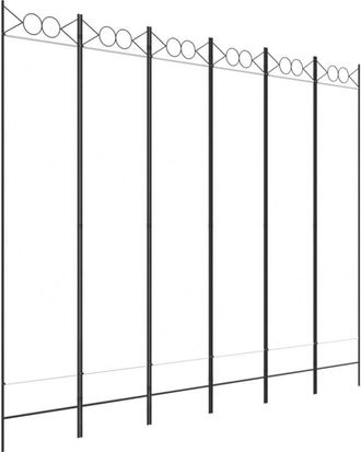 vidaXL Biombo Divisor De 6 Paneles De Tela Blanco 240x200 Cm Vidaxl