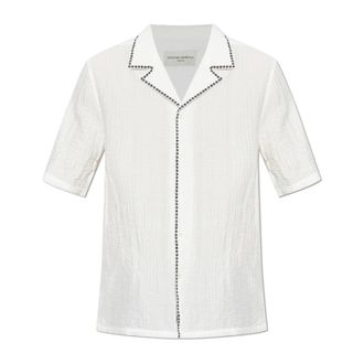 Officine G&eacute;n&eacute;rale Short Sleeve Shirts, male, White, Size: S Eren Shirt