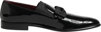 Dolce & Gabbana Slippers - Heren - Loafers - Zwart - 44 EU - Katoen - Schoenen