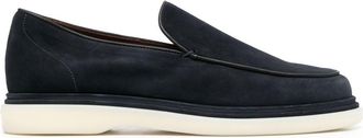 Fratelli Rossetti calf-suede slip-on loafers - men - Rubber/Calf Leather/Calf Suede - 7.5 - Blue