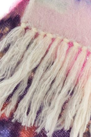 Isabel Marant Womens Amanie Scarf Pink Mohair Polyamide Laine