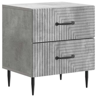 vidaXL Armario De Noche Con Caj&oacute;n Gris Hormig&oacute;n 43 X 34,5 X 47,5 Cm Vidaxl