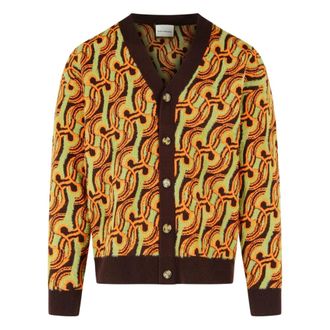 Dr&ocirc;le de Monsieur Abstract Gebreid Vest met Print - Heren - Truien - Veelkleurig - Maat: XL Zijde