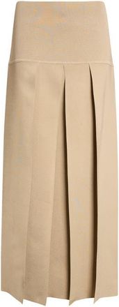 Alaia Pleated Sweater Skirt in Mastic at Nordstrom, Size 42