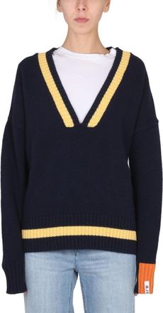 RIGHT FOR Relaxed V-Neck Jersey