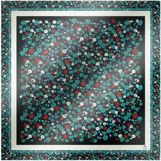 Max Mara Silky Scarves, female, Multicolor, Size: ONE SIZE Wkaonesto Square Foulard