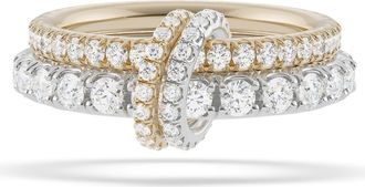 Spinelli Kilcollin Cadence Diamond Linked Stack Ring in White at Nordstrom, Size 7