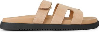 Steve Madden Womens Suede Missile 295 Sandals - Beige - Size UK 4