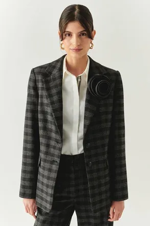Exquise Amiri Plaid Jacket in Anthracite at Nordstrom, Size Xx-Large