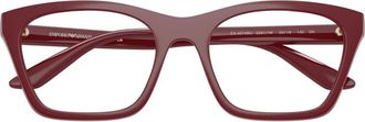 Emporio Armani Cat-eye Zonnebril - Dames - Brillen - Rood - 55 MM - Accessoires