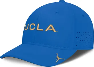 Nike Jordan Mens UCLA Sideline Club Gameday Jordan Brand Dri-FIT College Hat in Blue | JC5B44UUCL-N24