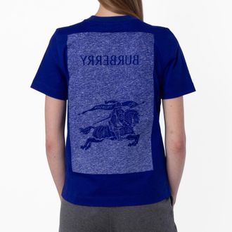Burberry Equestrian Night Print Cotton T-Shirt, Size XX-Small