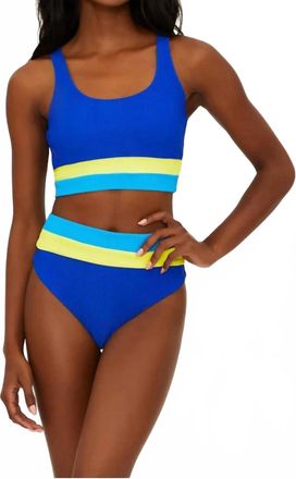 Beach Riot Womens Mackenzie Top In Blue