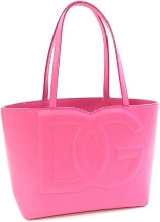 Dolce & Gabbana Pre-owned Tote Bags, female, Pink, Size: ONE SIZE Pre-owned Leather shoulder-bags