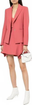 Dion Lee Double Wool Tailored Blazer In Pink