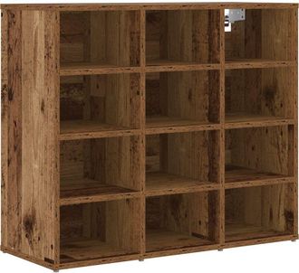 vidaXL Vidaxl - Armario para Zapatos con estante Madera vieja 103x30x51 cm