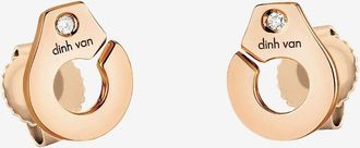 Dinh Van Ohrstecker aus Roségold und Diamanten Menottes R7.5