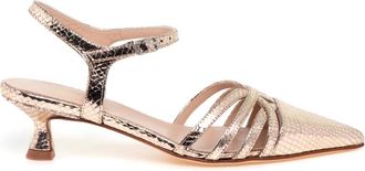 Anna F. Schoenen, Dames, Bruin, 36 EU, Leer, Schoen met gesloten neus en gespband