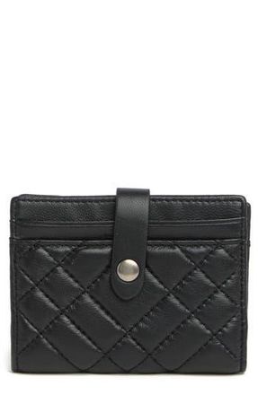 Kurt Geiger Slim Leather Card Wallet in Black at Nordstrom Rack
