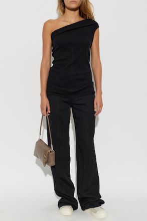 Rick Owens Wool Trousers, Womens, Black