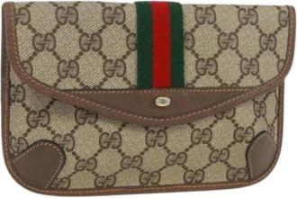 Gucci Pre-owned Clutches, female, Beige, Size: ONE SIZE Pre-owned Plastic Clutch