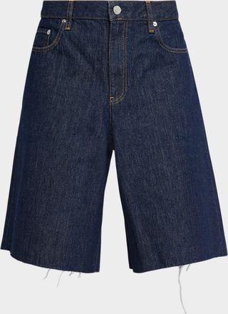 Helmut Lang Men & apos;s Frayed-Hem Jean Shorts