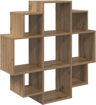 vidaXL Estante De Pared Roble Artisan 90 X 25 X 90 Cm Vidaxl