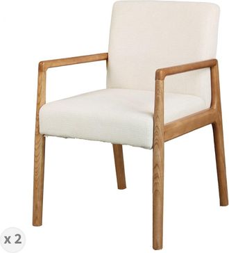 Moloo Sill&oacute;n de mesa crudo y fresno natural (x2)