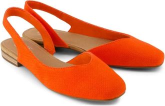 Toms Womens Toms Alene Flats Tomato Red Soft Square Toe Slingback GAL901