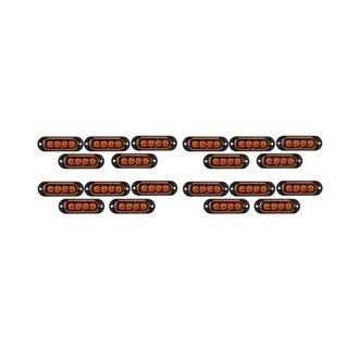 OEM Adecuado Para 20 Unidades De Luces De Posici&oacute;n Laterales, Intermitentes, Luces De Se&ntilde;alizaci&oacute;n Laterales Y Luces Traseras De 12v-24v Con 4 Led Apto Pa