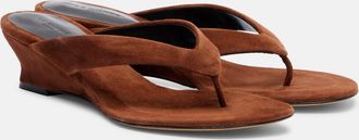 Le Monde Beryl Le Monde Béryl Micro Wedge 40 suede thong sandals