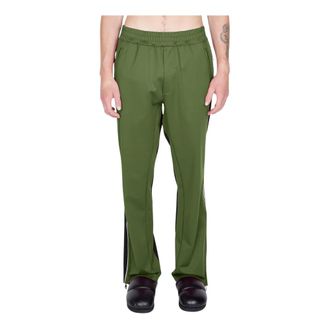 Moncler Training Trousers, male, Green, Size: S Colourblock Track Pants