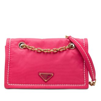 Prada Pre-owned Prada Tessuto Chain Flap Crossbody Ladies K7WYB6ROODA1RJYG