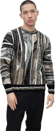 Carlo Colucci Round-neck Truien - Heren - Ronde hals truien - Veelkleurig - M - Katoen - Truien & Vesten