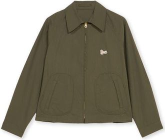 Fortela Cotton Bomber Jacket in Green at Nordstrom, Size 46 Eu