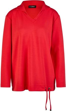 Doris Streich Hoodies & sweatvesten, Heren, Rood, XL, Polyester, V-hals Sweatshirt